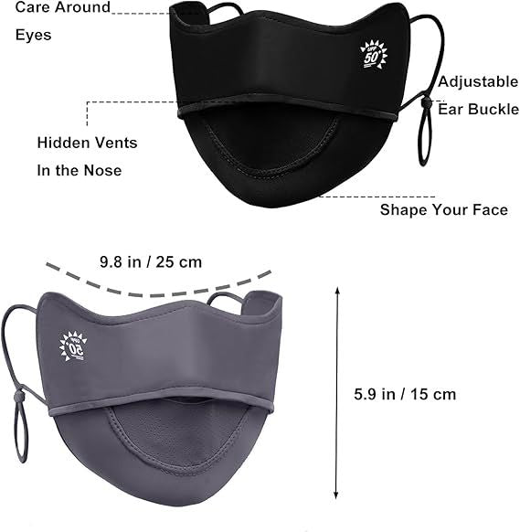 Two Reusable Outdoor Face Covers