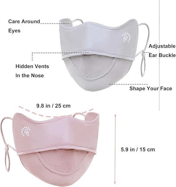 Two Reusable Outdoor Face Covers