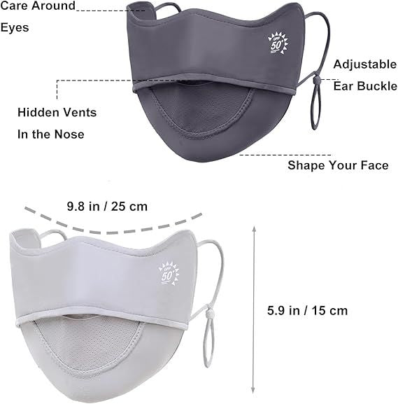 Two Reusable Outdoor Face Covers
