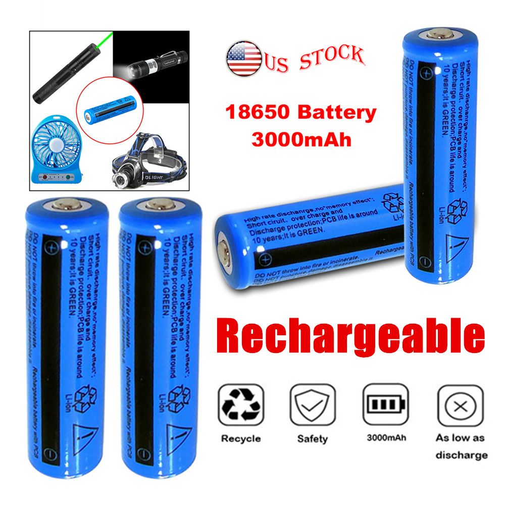 Rechargeable Batteries for Flashlights and Devices