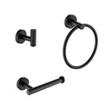 Sleek 3-Piece Bathroom Hardware Set – Modern Wall-Mounted Organizer