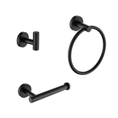 Sleek 3-Piece Bathroom Hardware Set – Modern Wall-Mounted Organizer