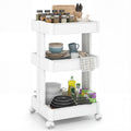 3-Tier DIY Rolling Utility Cart for Kitchen & Bathroom