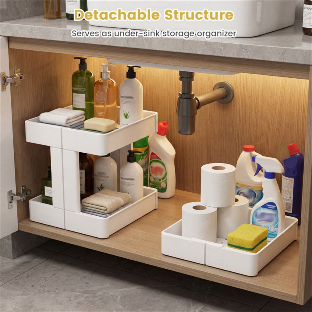3-Tier DIY Rolling Utility Cart for Kitchen & Bathroom