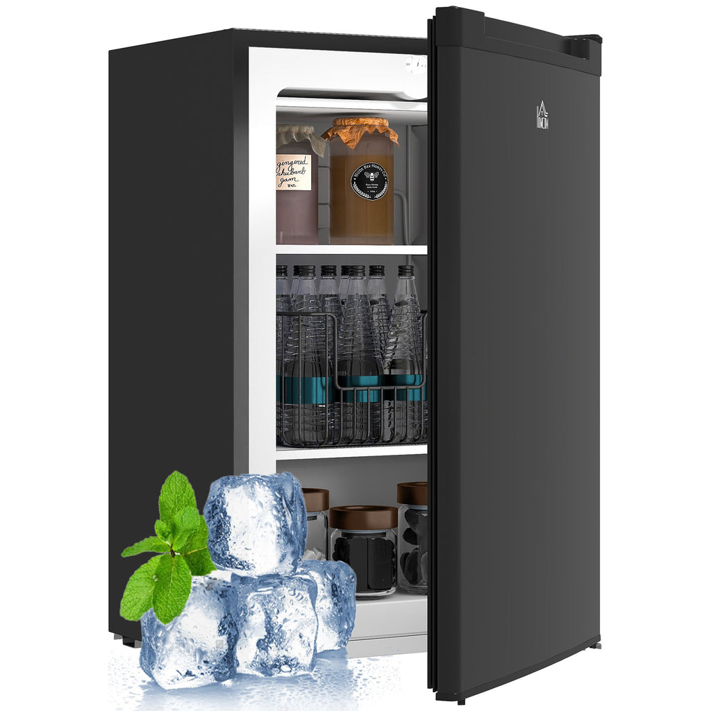Compact Upright Freezer with Adjustable Thermostat and Reversible Door
