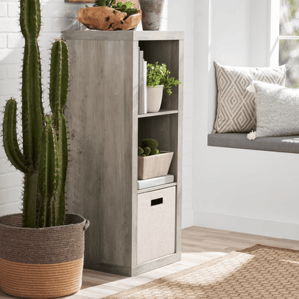 3 Cube Storage Organizer, Rustic Gray (Shipment from Walmart)