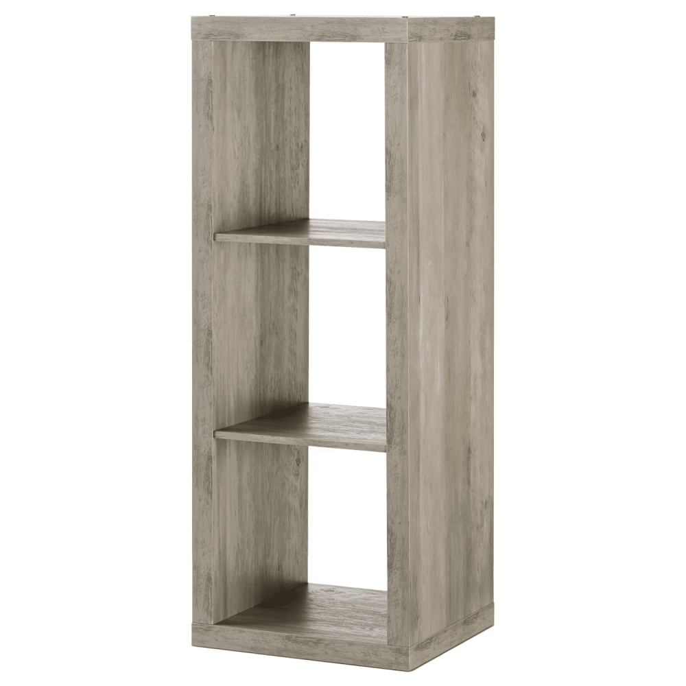 3 Cube Storage Organizer, Rustic Gray (Shipment from Walmart)