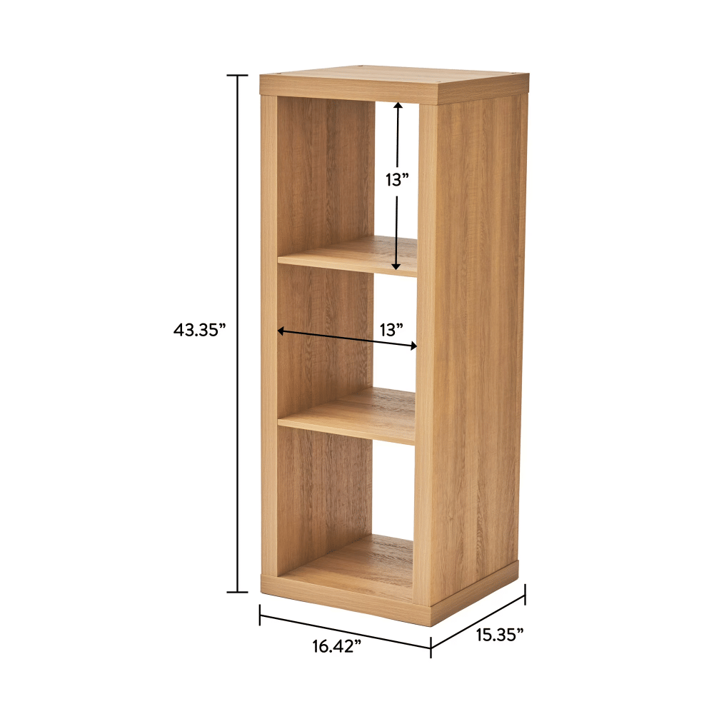 Three-Cube Organizer with Vertical or Horizontal Placement