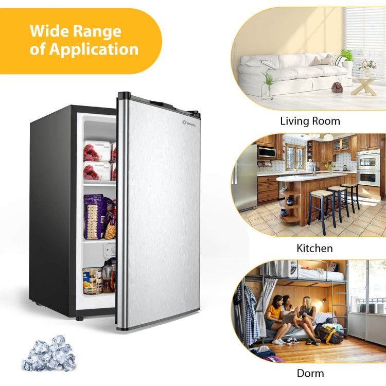 Compact Upright Freezer with Adjustable Interior Storage