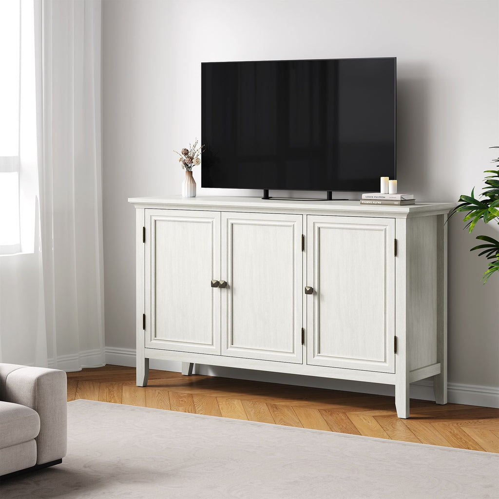 Bohemian Three-Door Buffet Cabinet with Adjustable Shelves