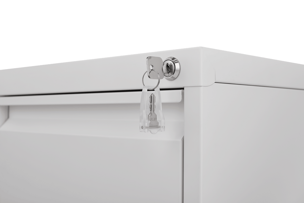 3-Drawer Vertical File Cabinet with Lock – Narrow Metal Steel Storage for Home Office