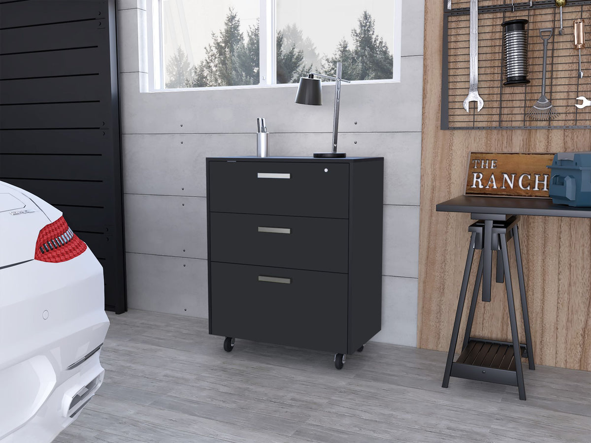 Lions Office Three-Drawer Mobile Cabinet