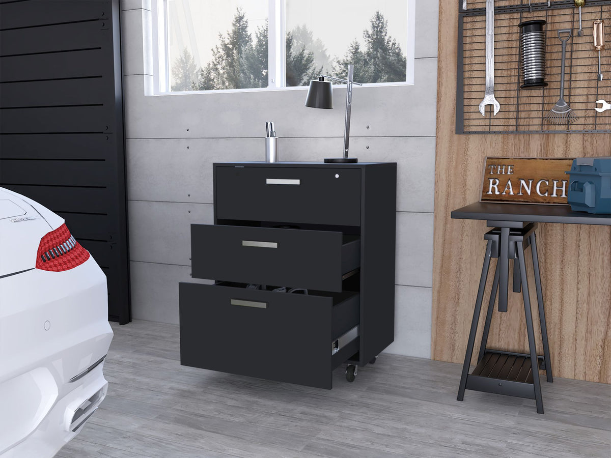 Lions Office Three-Drawer Mobile Cabinet