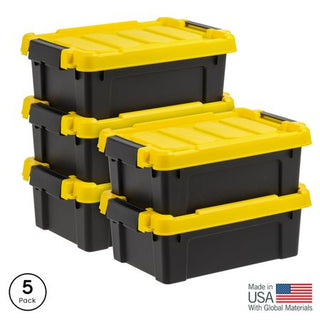 Stackable Latching Storage Bin Set