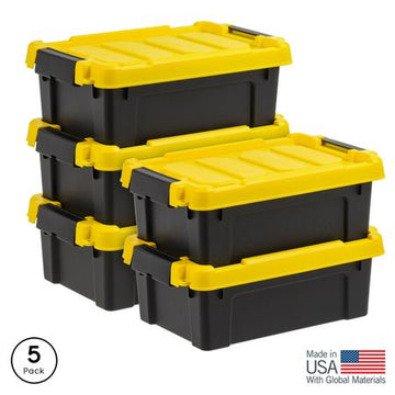 Stackable Latching Storage Bin Set