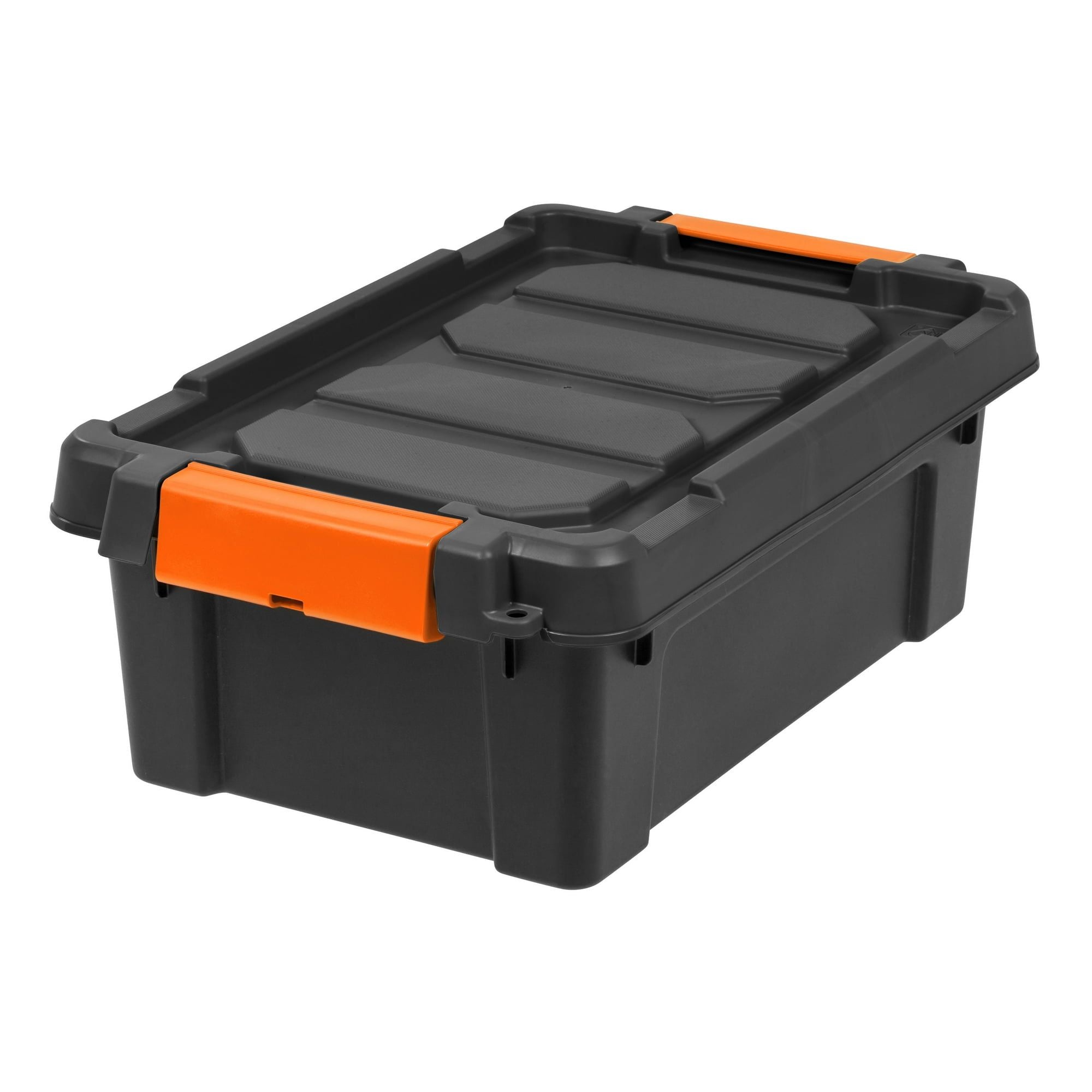 6-Pack 3-Gallon Stackable Storage Bins with Secure Latching Lids for Home Organization