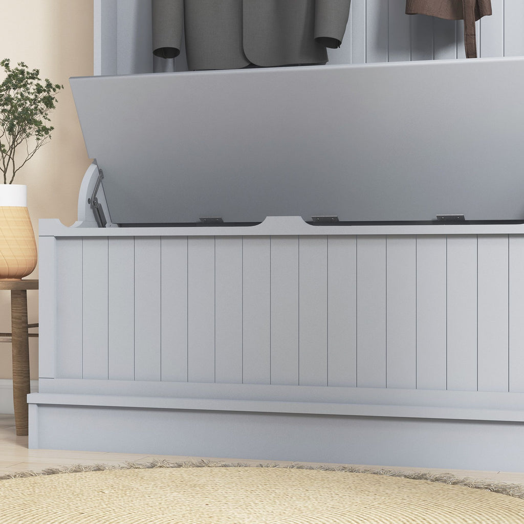 3-in-1 Hall Tree Bench with Coat Rack and Shoe Storage