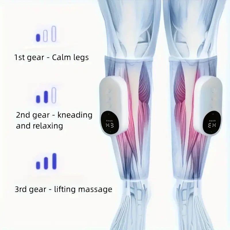 Cordless Leg & Massager – Air Compression, Heat & Vibration for Muscle Relief