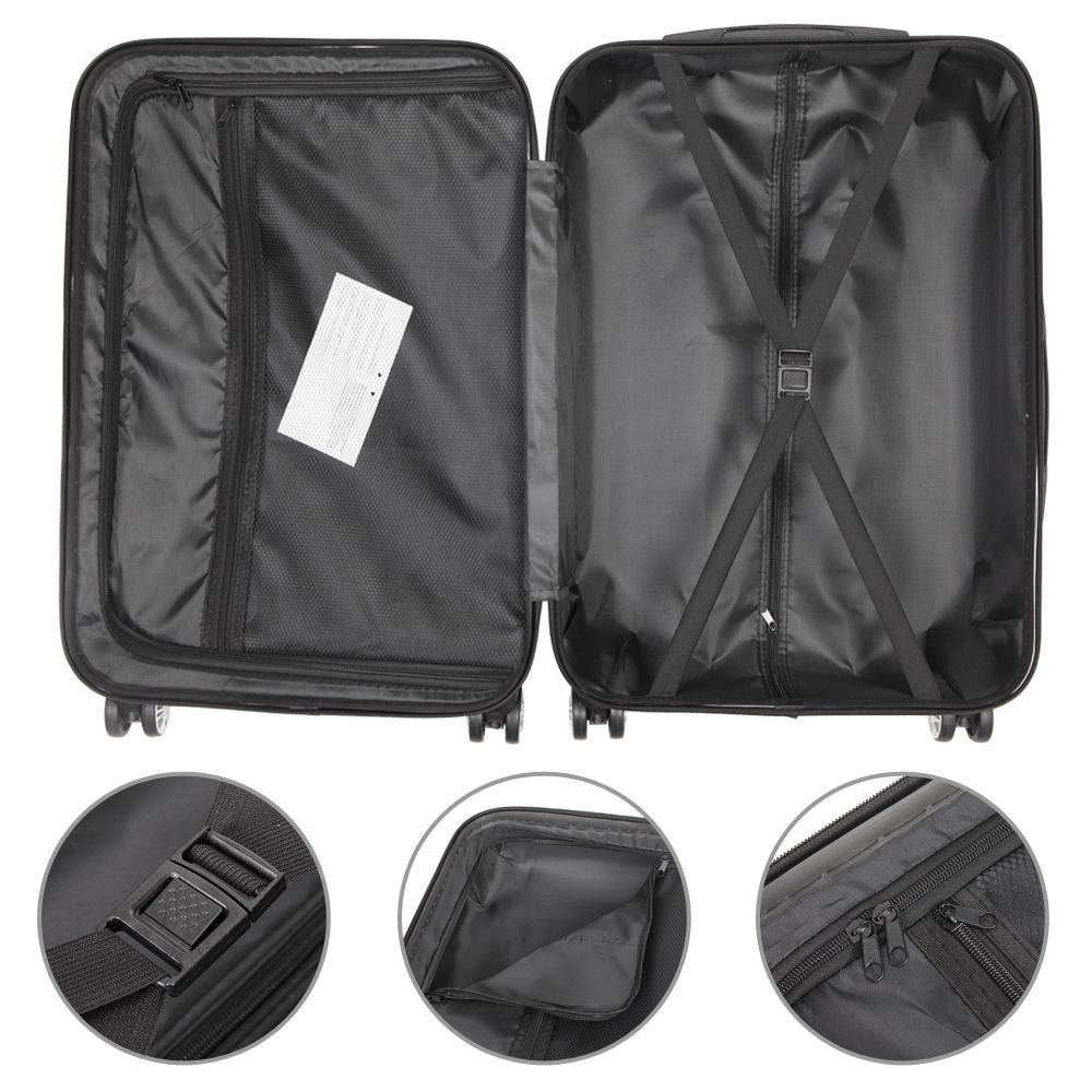 Coordinated Trolley Luggage Set with Swivel Wheels