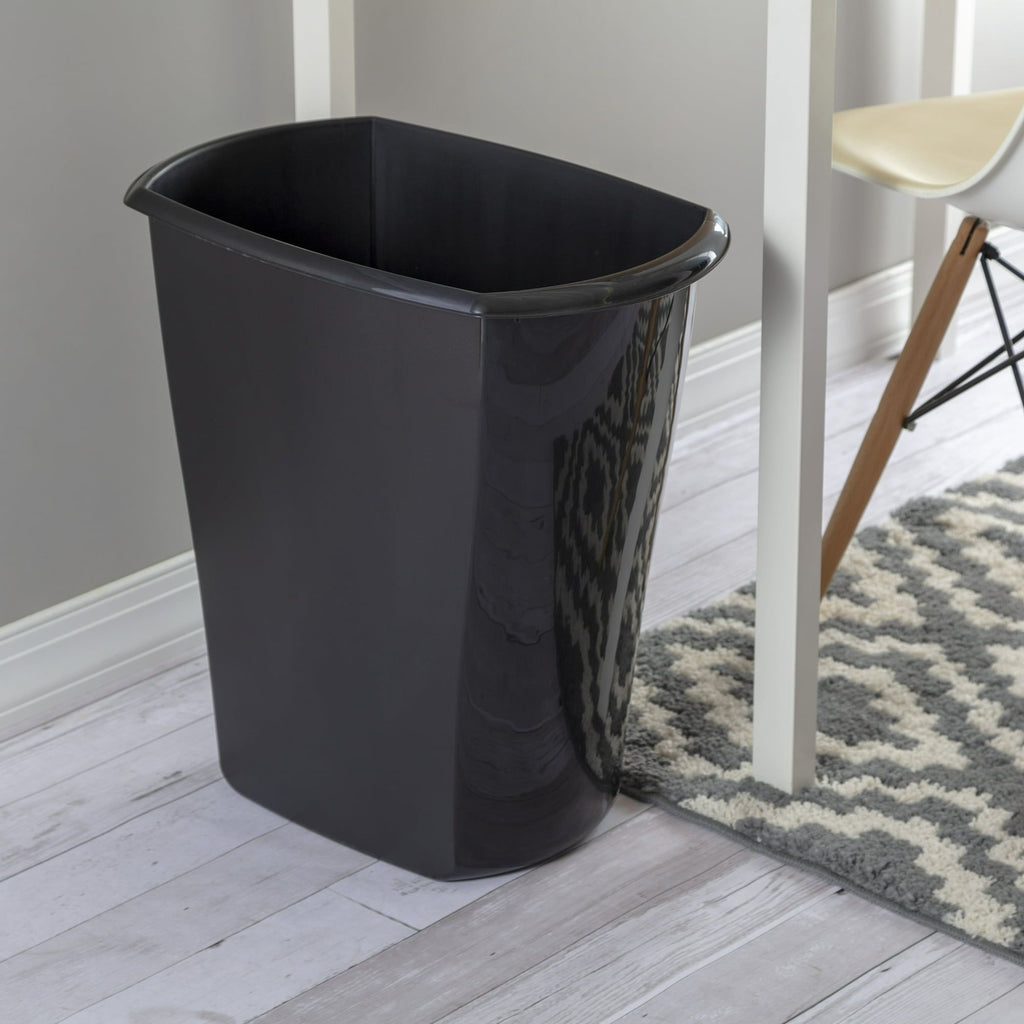 10 Gallon Rectangular Wastebasket (3 Pack) for Kitchen