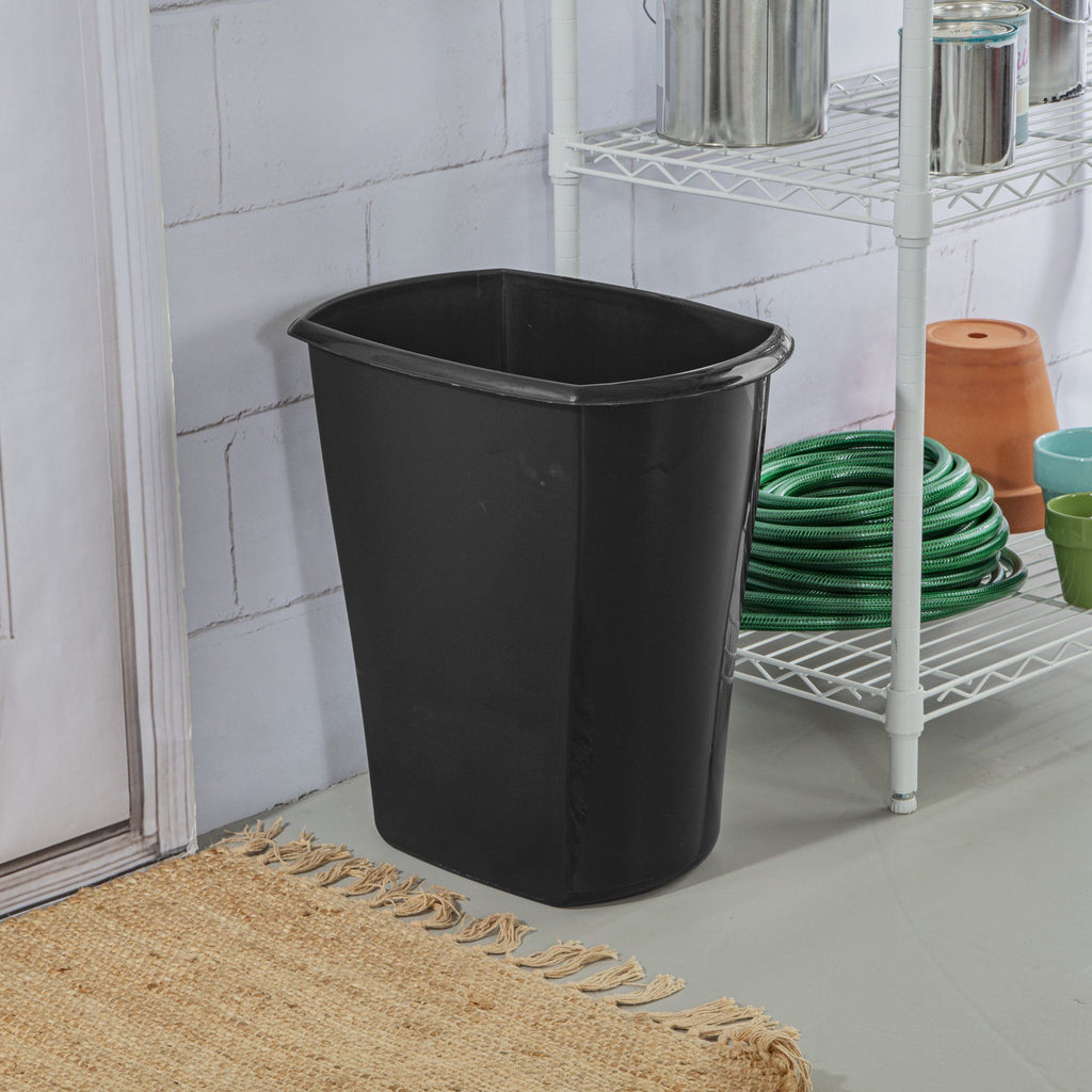 10 Gallon Rectangular Wastebasket (3 Pack) for Kitchen