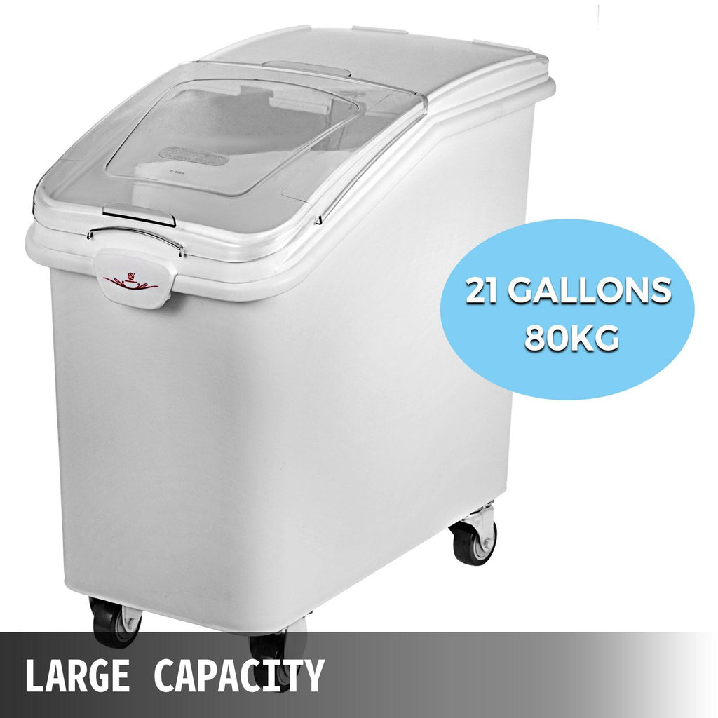 Commercial Rolling Dry Ingredient Storage Bin Set