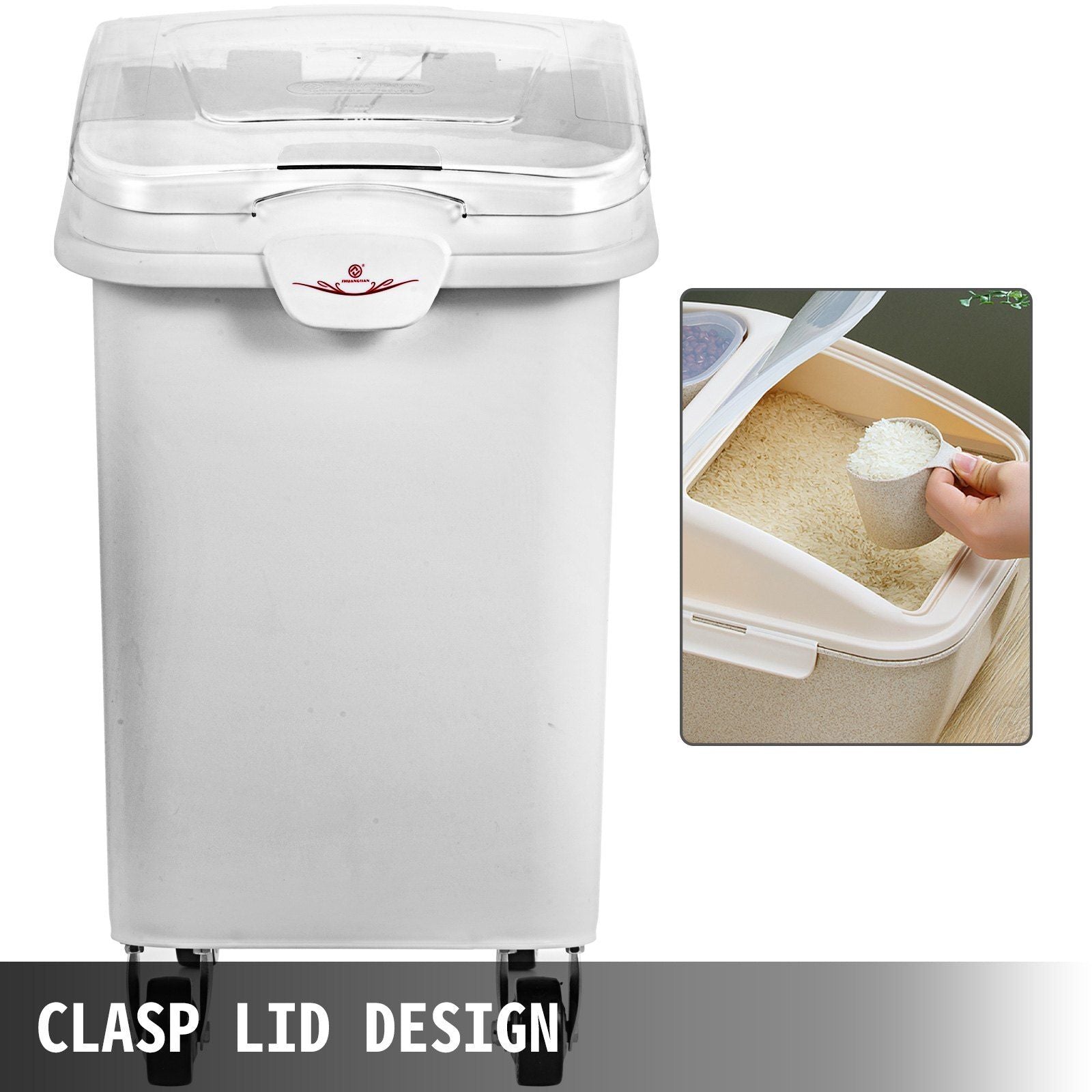 Commercial Rolling Dry Ingredient Storage Bin Set