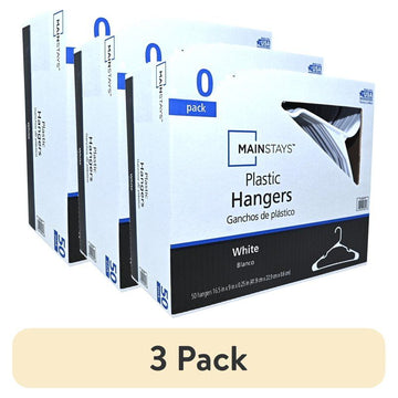 White Notched Clothes Hangers for Everyday Closet Use