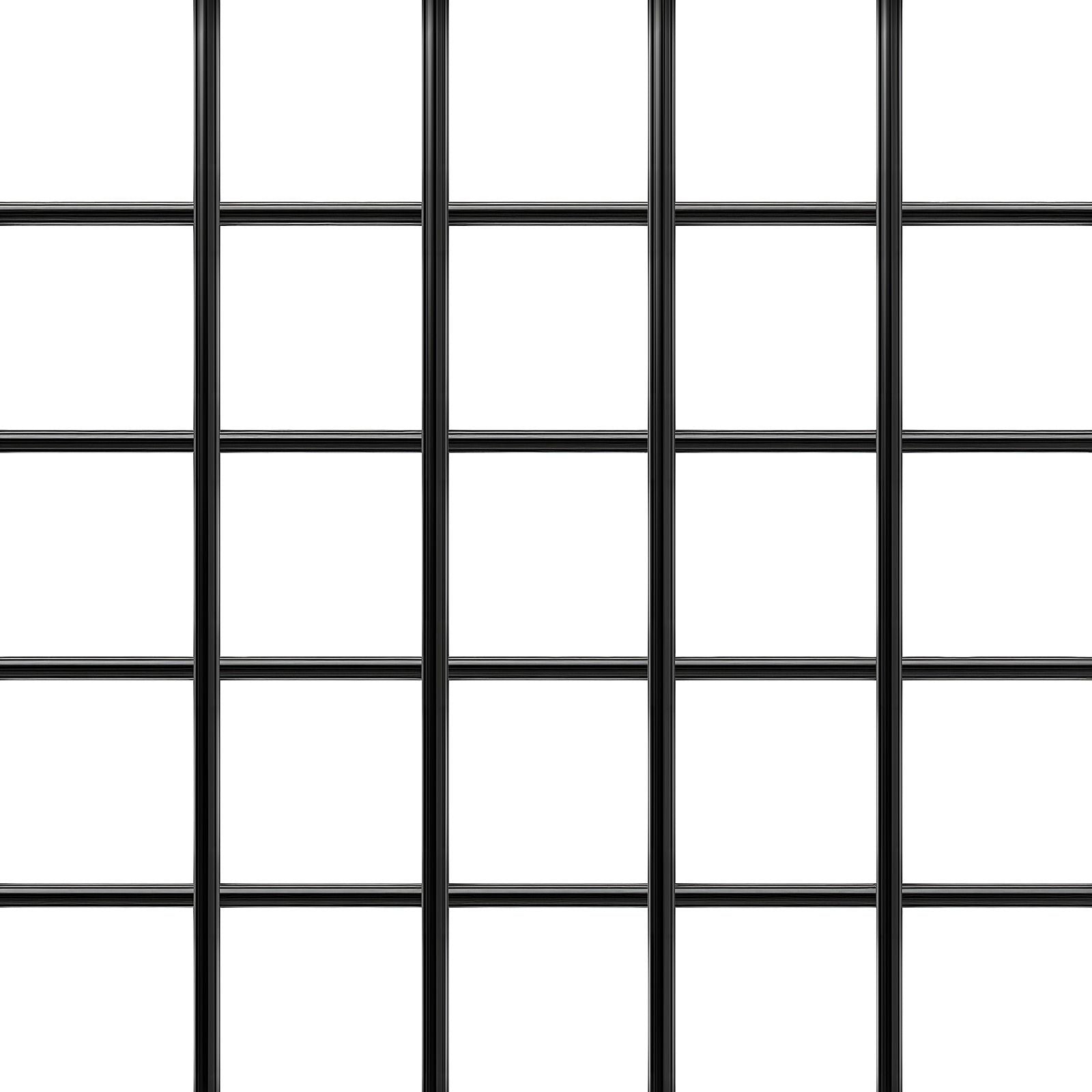 3 Packs Grid Wall Panels, Wire Grid Panels Display Rack, Wall-Mounted Art Display Shelf, Bl