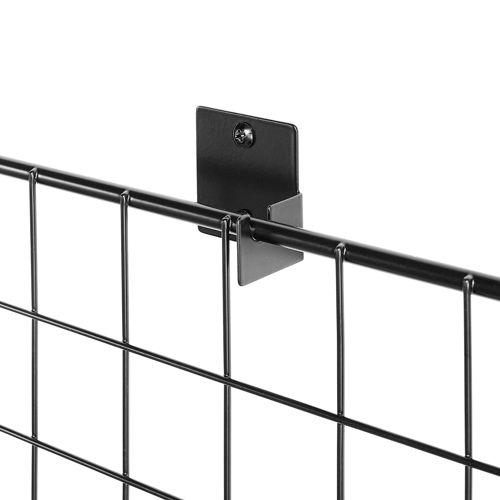 3 Packs Grid Wall Panels, Wire Grid Panels Display Rack, Wall-Mounted Art Display Shelf, Bl