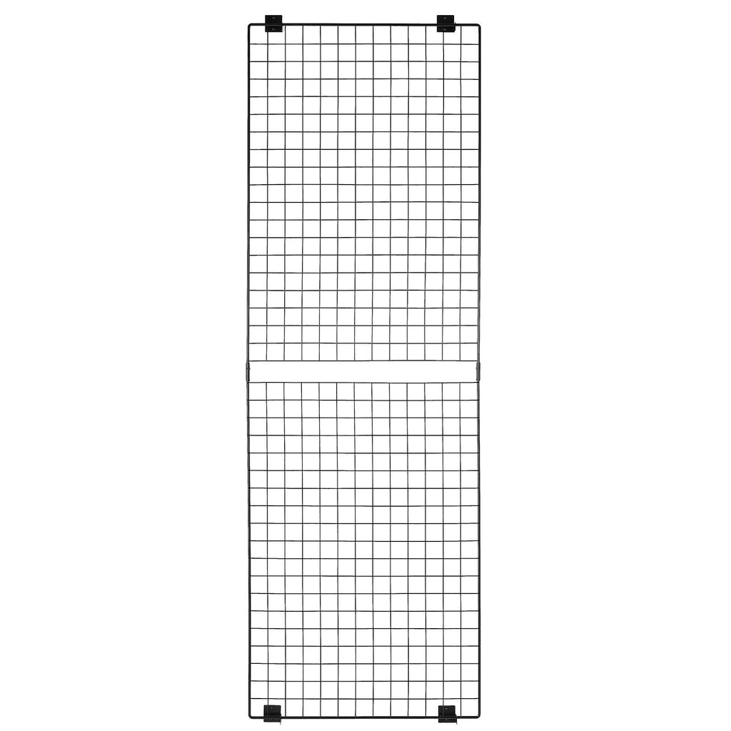 3 Packs Grid Wall Panels, Wire Grid Panels Display Rack, Wall-Mounted Art Display Shelf, Bl