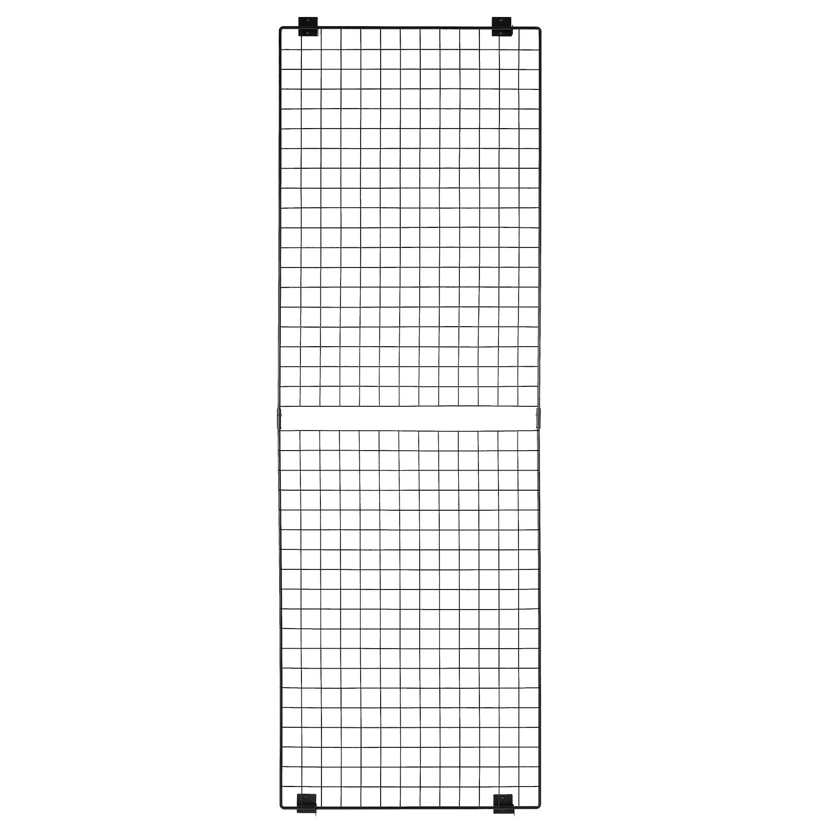 3 Packs Grid Wall Panels, Wire Grid Panels Display Rack, Wall-Mounted Art Display Shelf, Bl