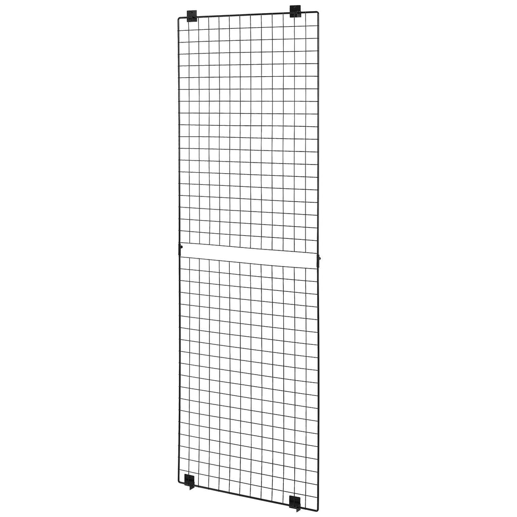 3 Packs Grid Wall Panels, Wire Grid Panels Display Rack, Wall-Mounted Art Display Shelf, Bl
