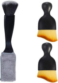 Three-Piece Car Interior Detailing Brush Set