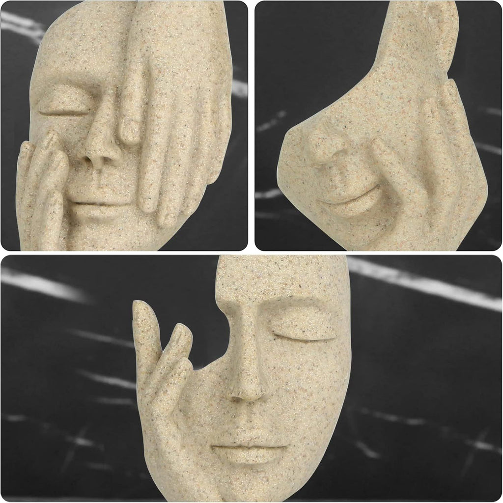 Modern Abstract Thinker Figurines for Bookshelf and Desktop Display