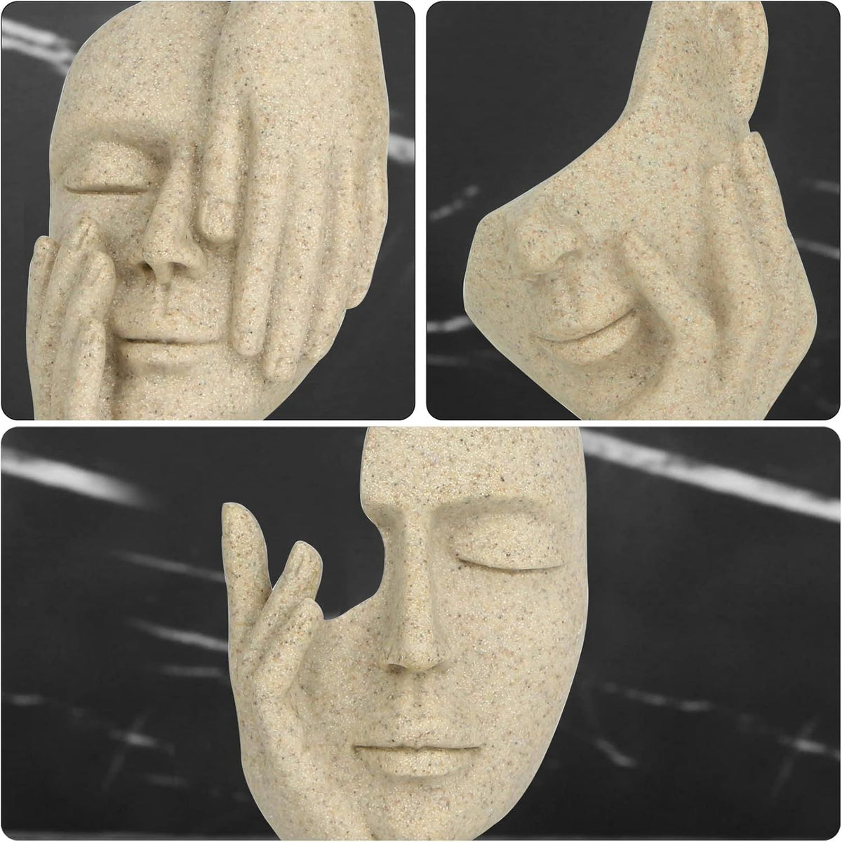 Modern Abstract Thinker Figurines for Bookshelf and Desktop Display