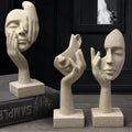Modern Abstract Thinker Figurines for Bookshelf and Desktop Display