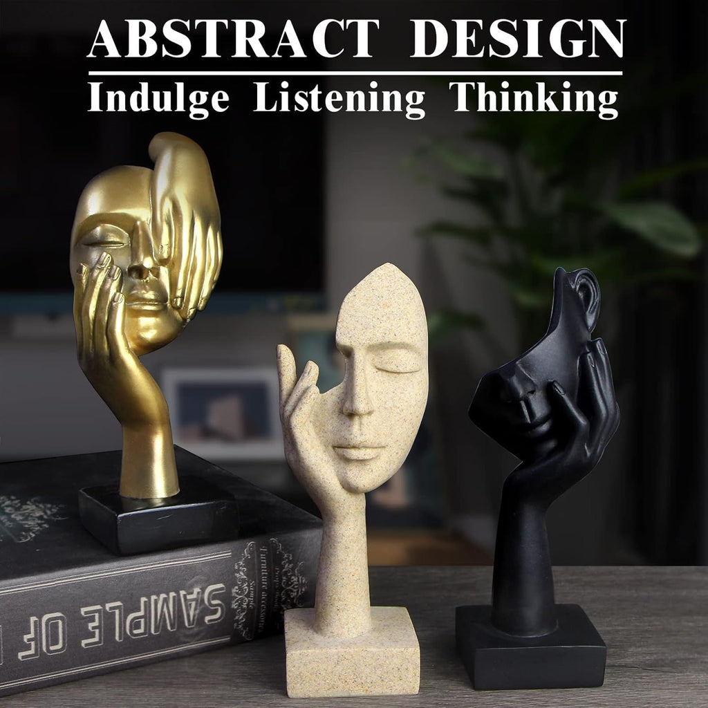 Modern Abstract Thinker Figurines for Bookshelf and Desktop Display
