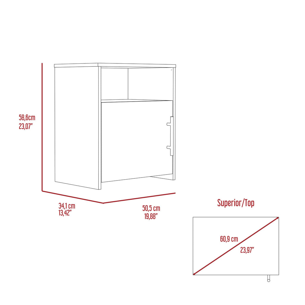 London Armoire and Omaha Nightstand Bedroom Set
