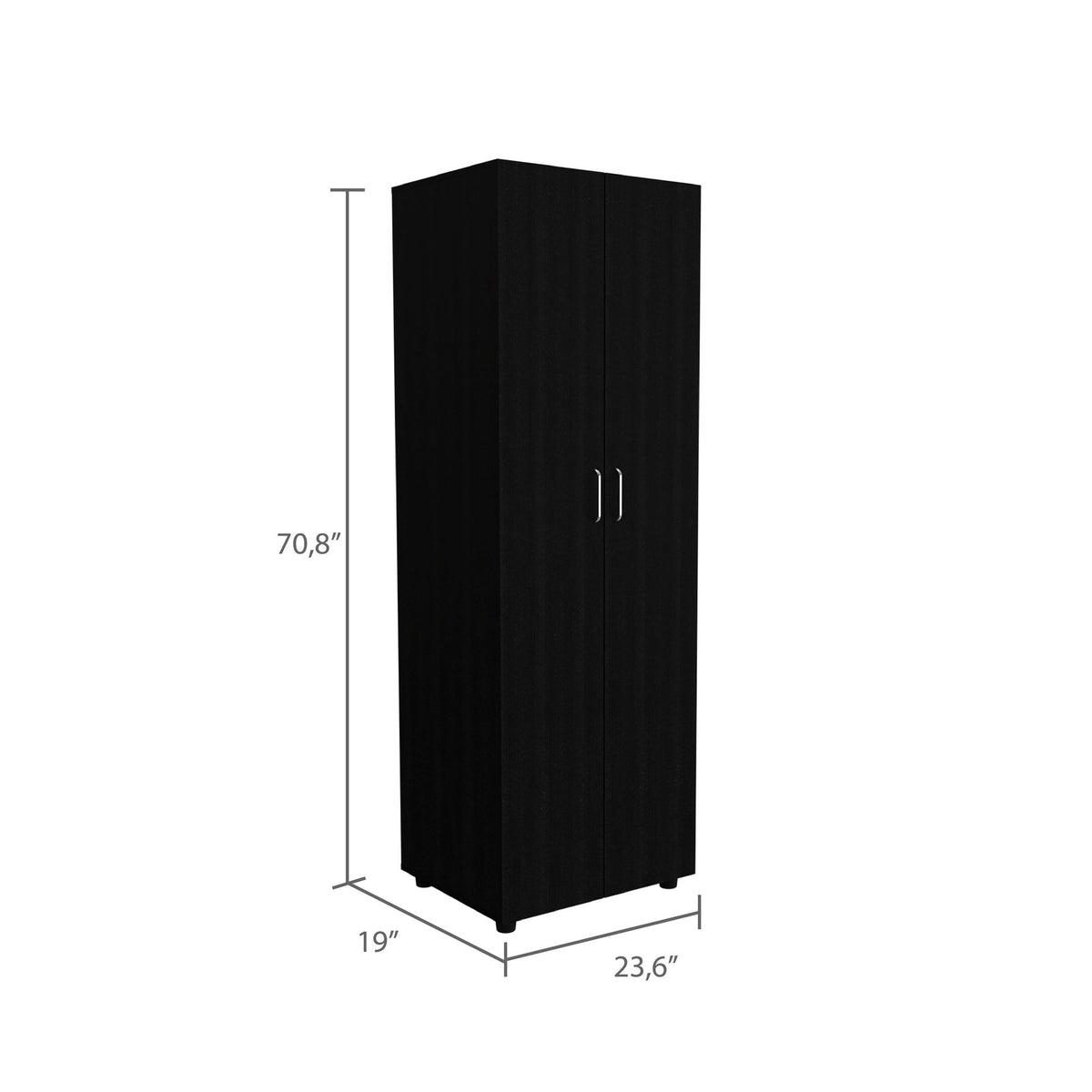 London Armoire and Omaha Nightstand Bedroom Set