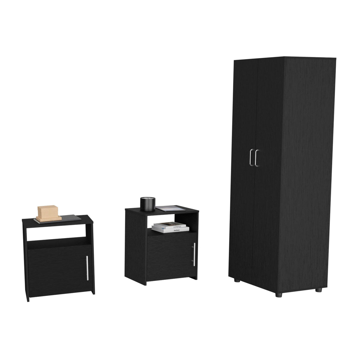 London Armoire and Omaha Nightstand Bedroom Set