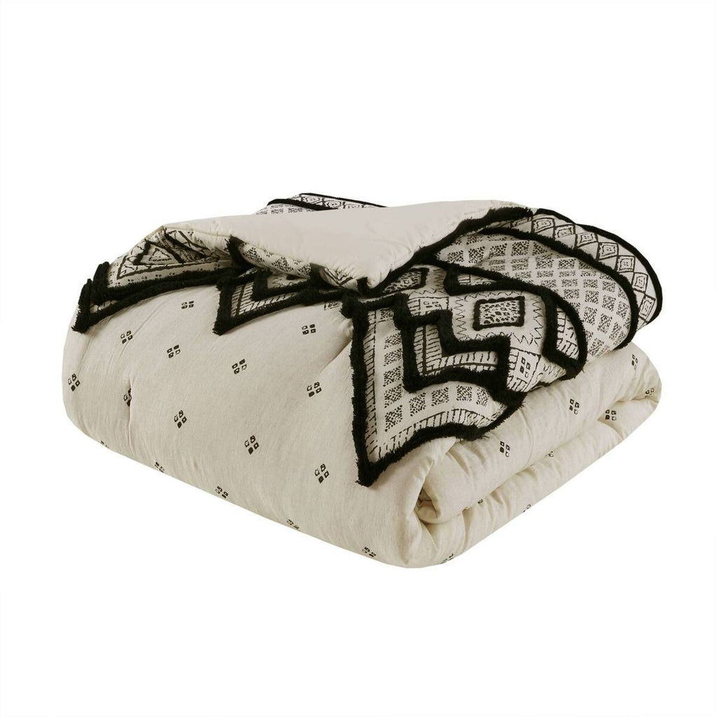 Natural Diamond Print Modern Boho Comforter Set