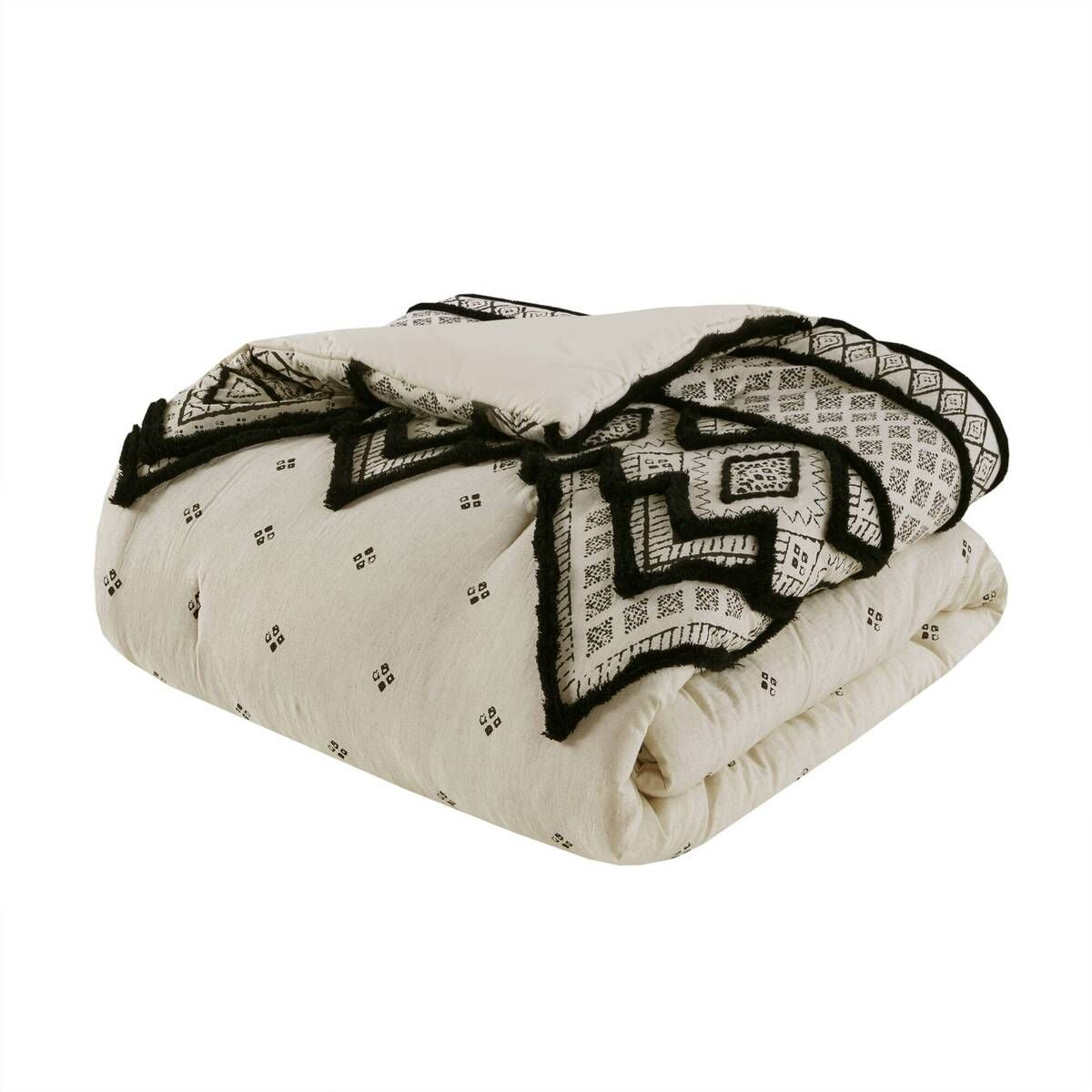 Natural Diamond Print Modern Boho Comforter Set
