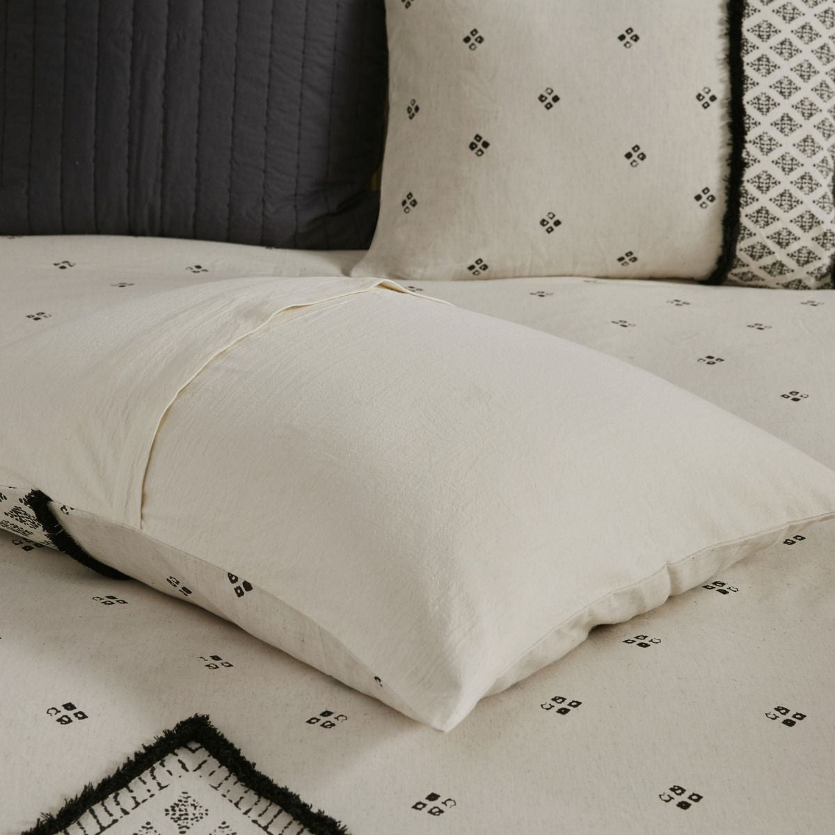 Natural Diamond Print Modern Boho Comforter Set