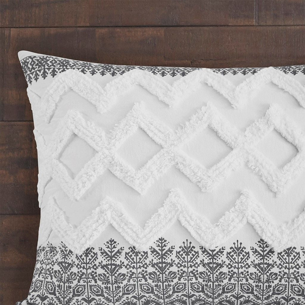 Botanical Comforter Set with Chenille Tufting