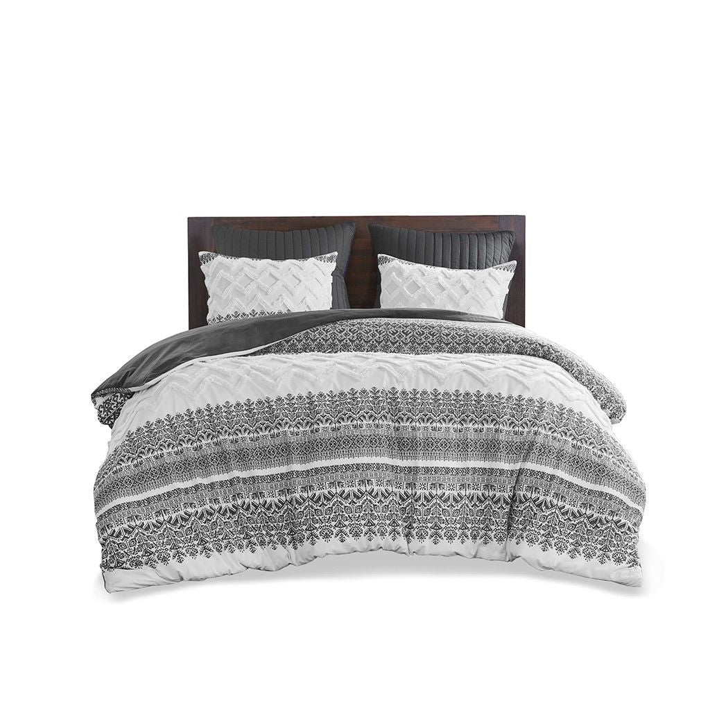 Botanical Comforter Set with Chenille Tufting