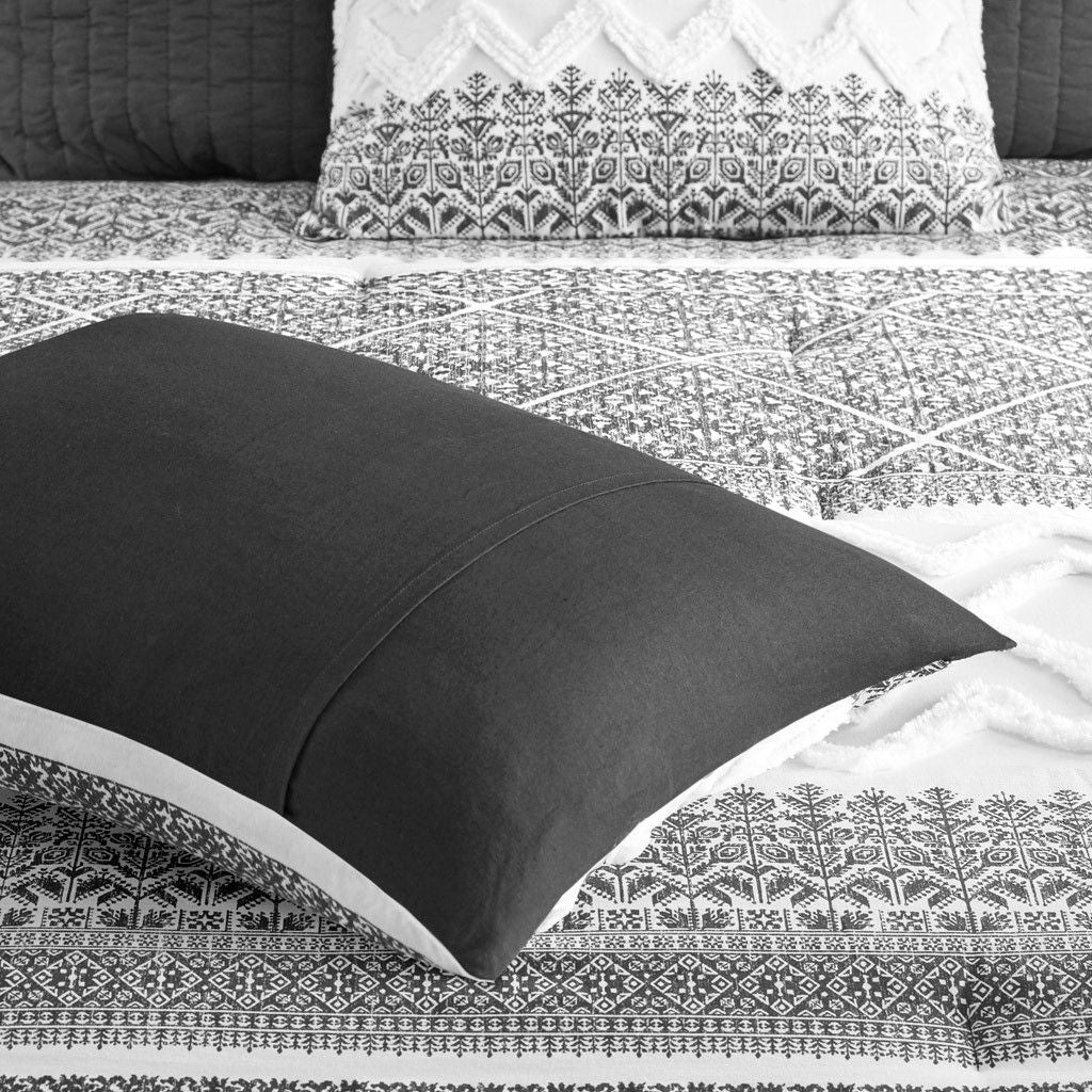 Botanical Comforter Set with Chenille Tufting