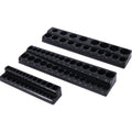 3 Piece metric Magnetic Socket Organizers, Socket Organizers for Toolboxes, Socket