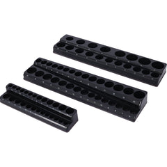 3 Piece metric Magnetic Socket Organizers, Socket Organizers for Toolboxes, Socket