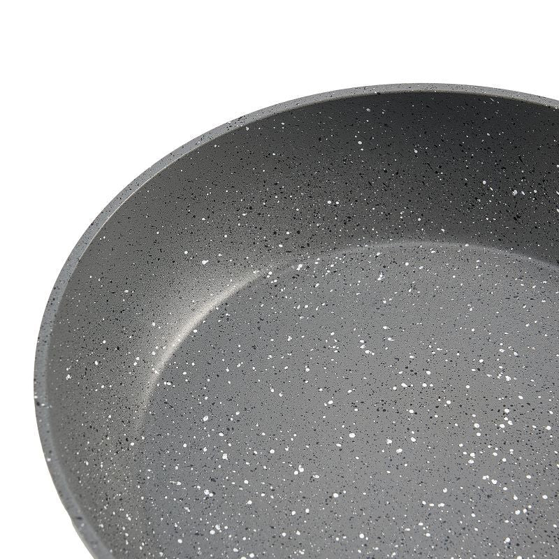 Three-Piece Nonstick Frying Pan Set with Wood-Look Handles